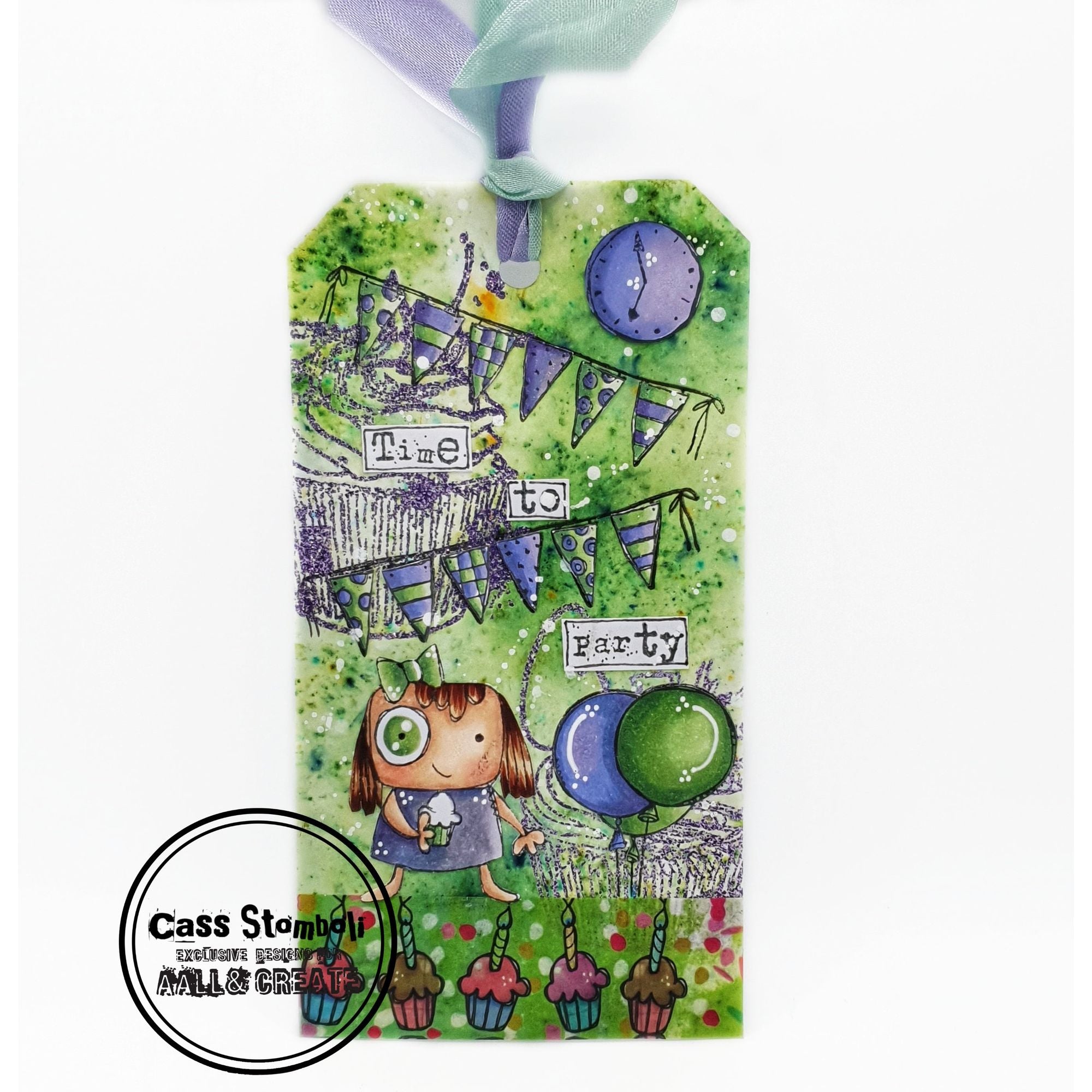 AALL & Create HBD2U Washi Tape 54 tag card
