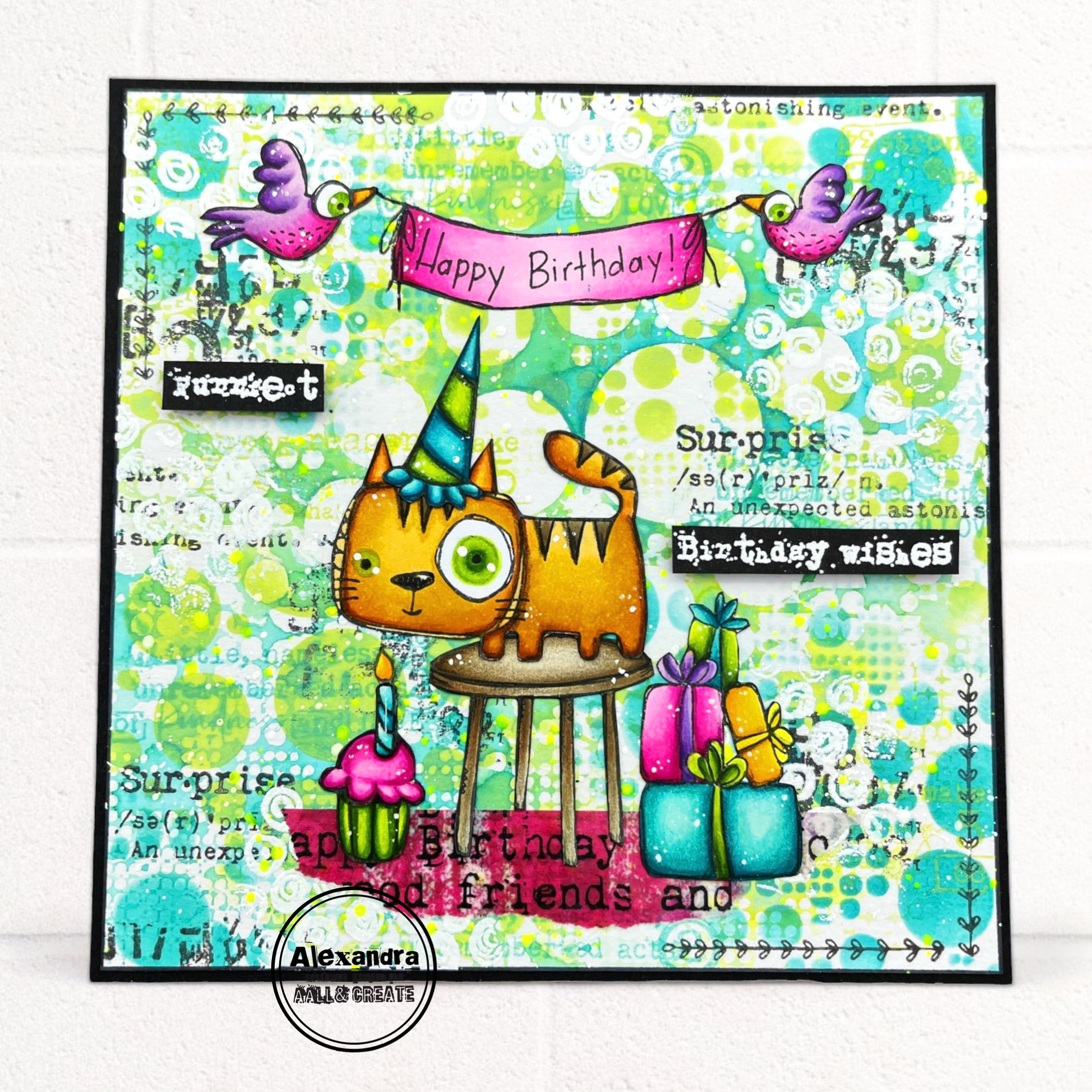 AALL & Create HBD2U Washi Tape 54 cat
