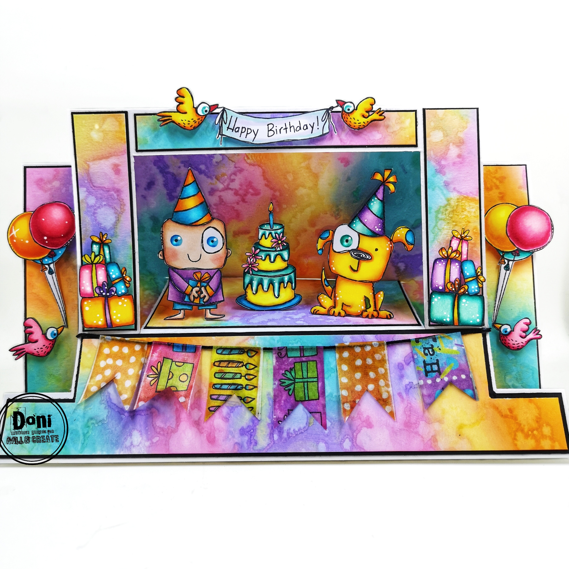 AALL & Create Birthday Bumps Washi Tape 55 happy birthday