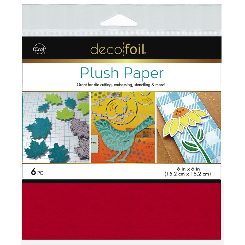Therm O Web Cherry Red Plush 6x6 Inch Papers Deco Foil 5675