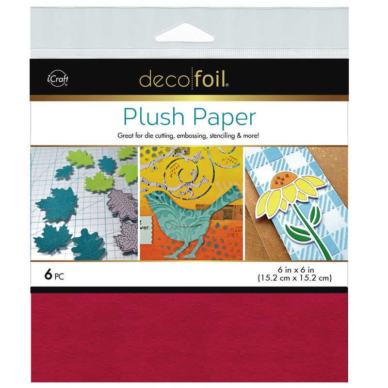 Therm O Web Ruby Red Plush 6x6 Inch Papers Deco Foil 5676