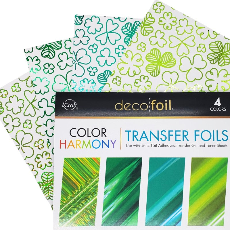 Therm O Web Deco Foil Feeling Lucky Toner Card Fronts 5685 green harmony