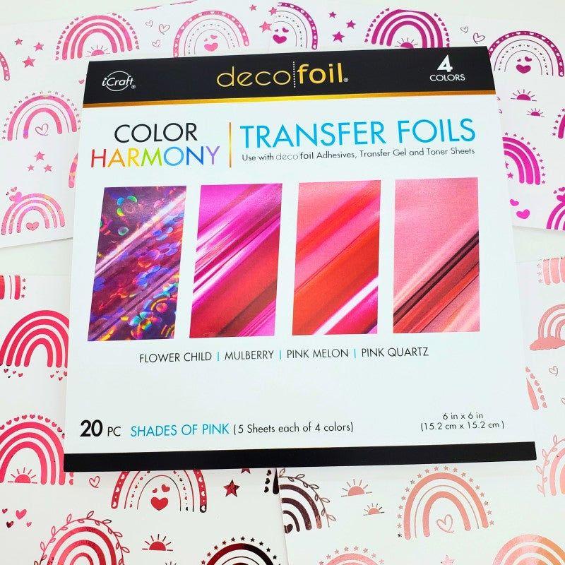 Therm O Web Deco Foil Feeling Lucky Toner Card Fronts 5685 pink rainbows
