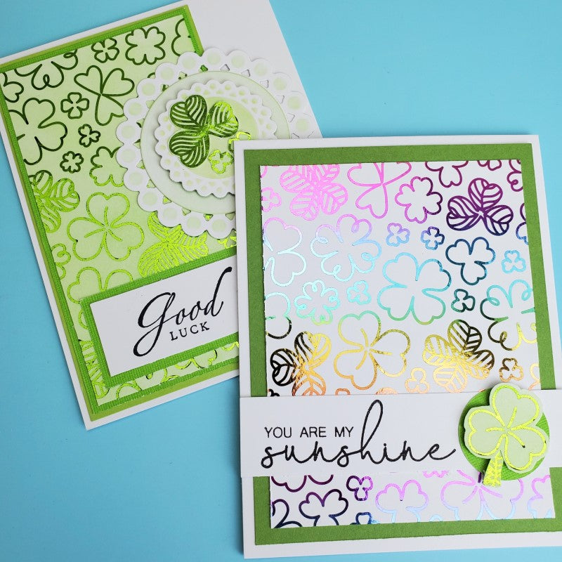 Therm O Web Deco Foil Feeling Lucky Toner Card Fronts 5685 You are my sunshine