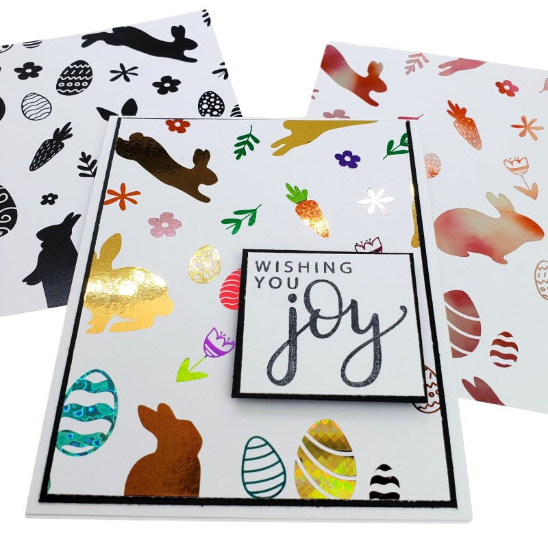 Therm O Web Deco Foil Eggcellent Easter Toner Card Fronts 5686 Wishing You Joy