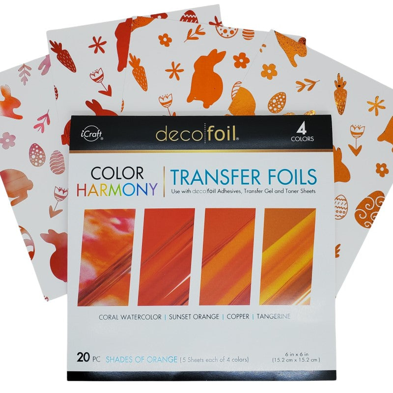 Therm O Web Deco Foil Eggcellent Easter Toner Card Fronts 5686 Orange Harmony