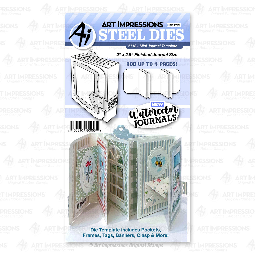Art Impressions Mini Journal Template Dies 5718