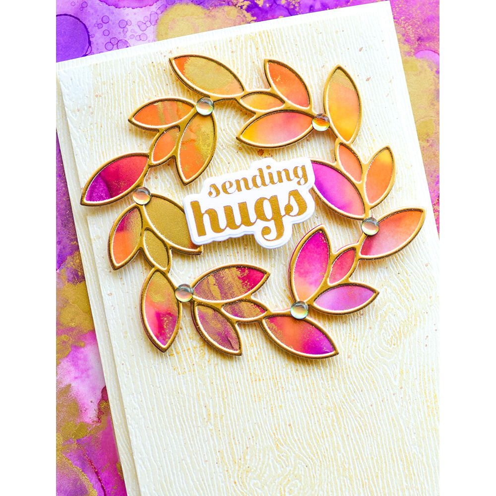 Birch Press Design Adornment Wreath Dies 57485 sending hugs