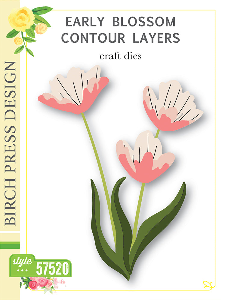 Birch Press Design Early Blossom Contour Layers Dies 57520