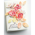 Birch Press Design Rose Leaves Contour Layers Dies 57522 just a note