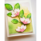 Birch Press Design Rose Leaves Contour Layers Dies 57522 bunch