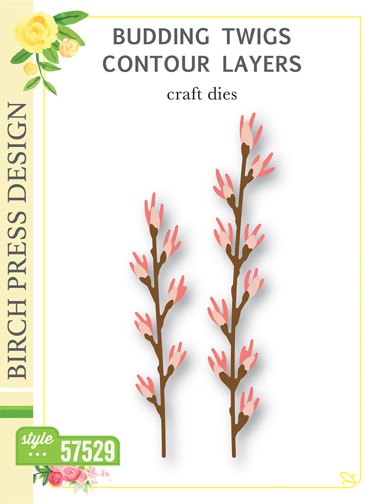 Budding Twigs Contour Layers - Craft Die