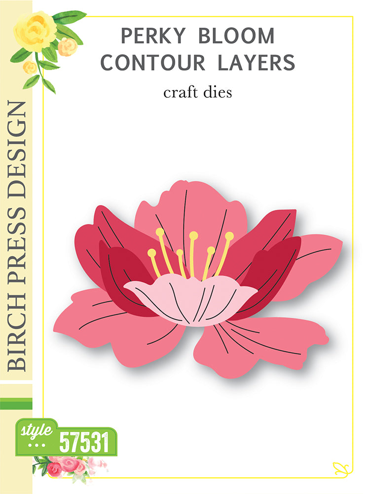 Birch Press Design Perky Bloom Contour Layers Dies 57531