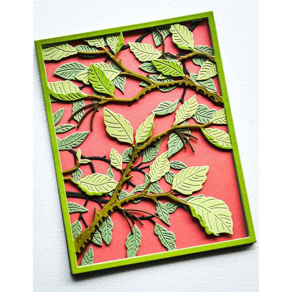 Birch Press Design Forest Canopy Layer Dies 57534 leaves card