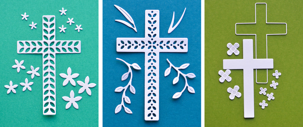 Birch Press Design Floral Cross Layer Set Dies 57537 detail