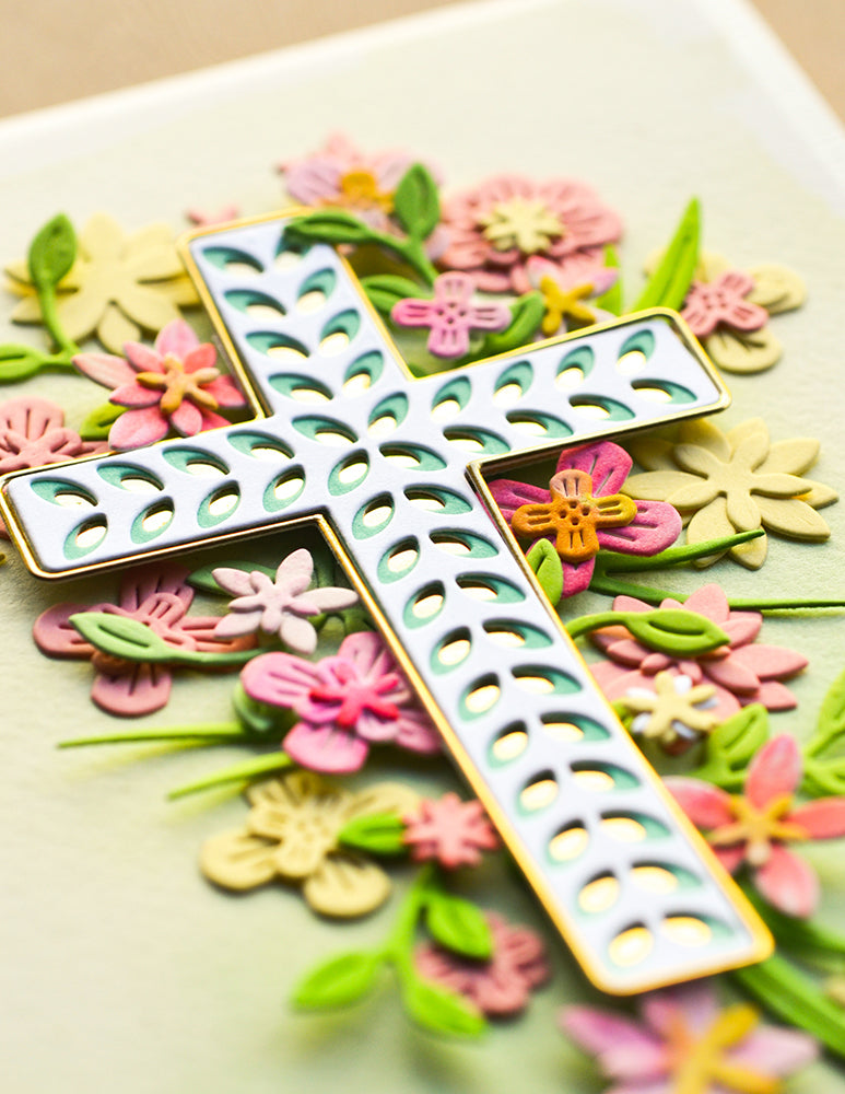 Birch Press Design Floral Cross Layer Set Dies 57537