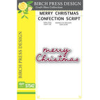 Birch Press Design Merry Christmas Confection Script Dies 57542