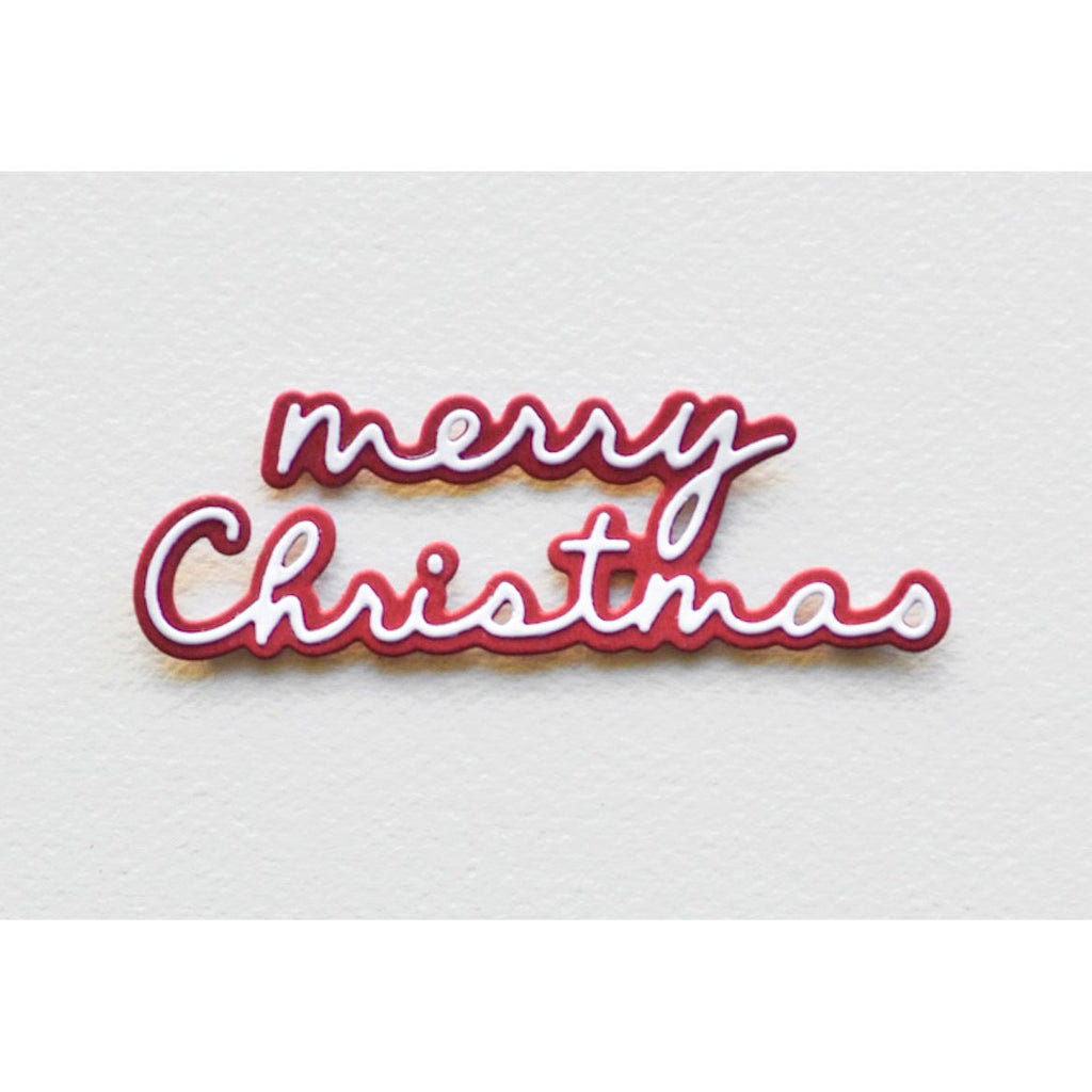 Birch Press Design Merry Christmas Confection Script Dies 57542