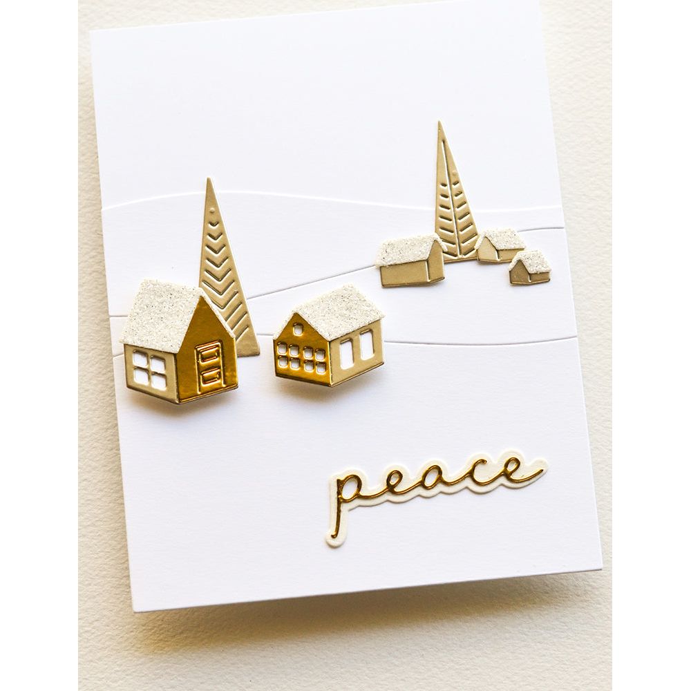 Birch Press Design Littletown Village Dies 57564 peace