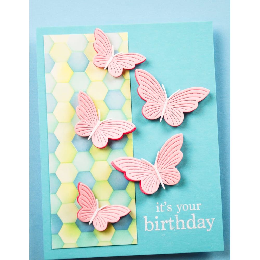Birch Press Design Linear Boho Butterflies Dies 57574