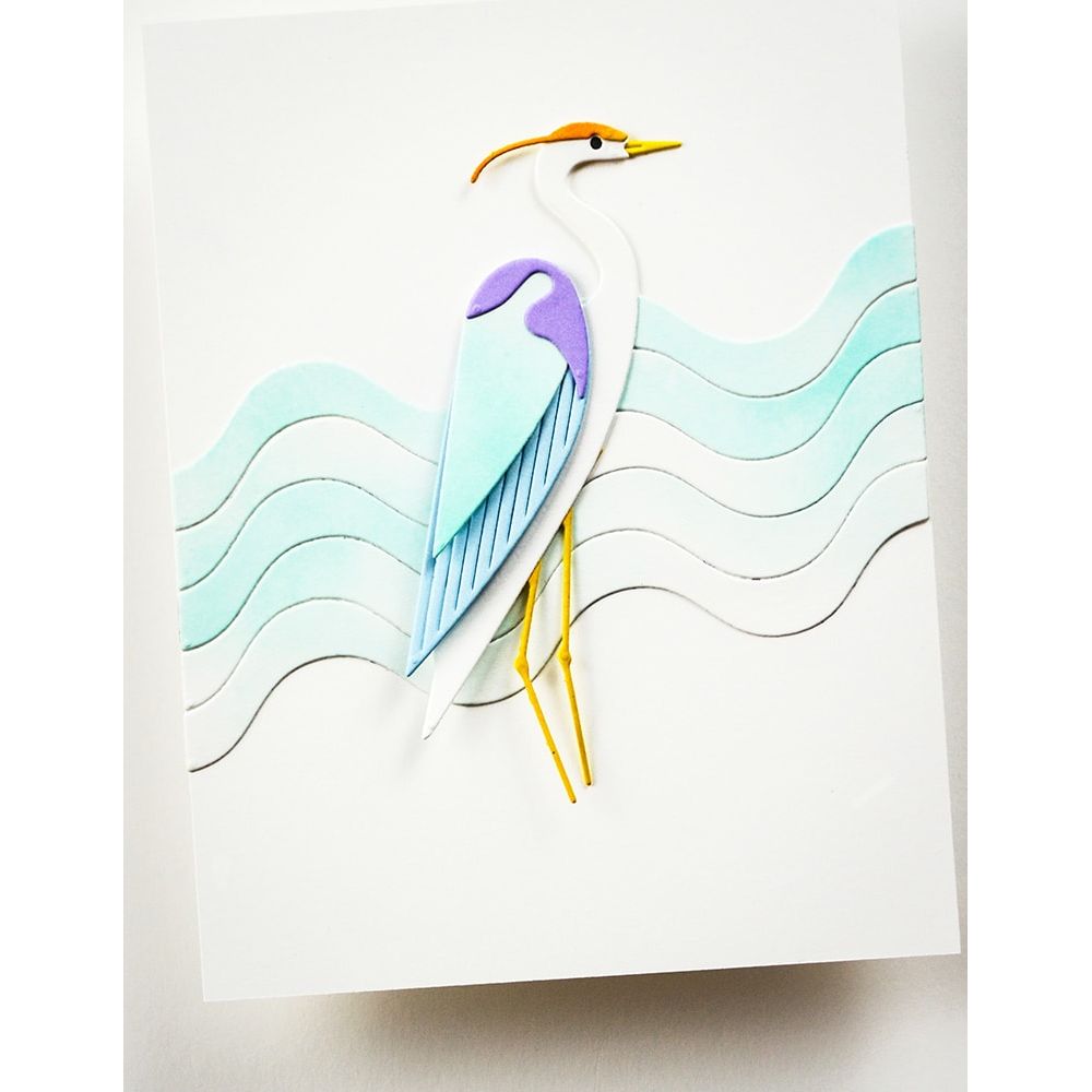 Birch Press Design Block Print Majestic Heron Dies 57608