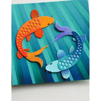 Birch Press Design Block Print Elegant Koi Dies 57613