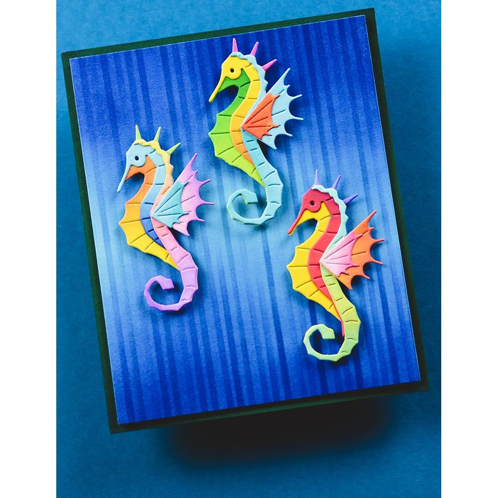 Birch Press Design Block Print Proud Seahorse Dies 57616