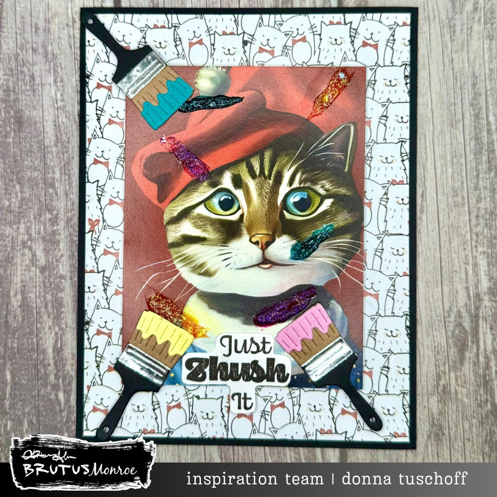 Brutus Monroe Festive Felines Creative Cards bru1497