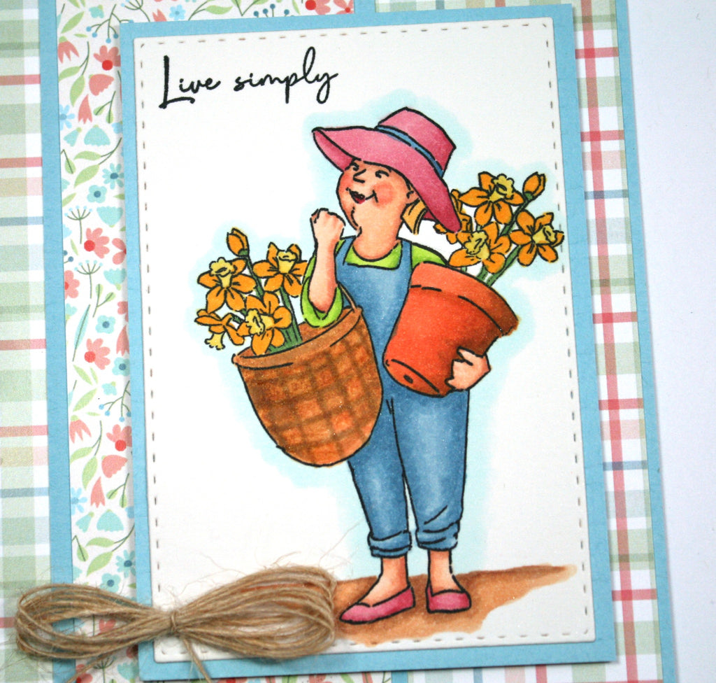 Art Impressions Gardening Girlfriends Clear Stamps 5798 Live Simply