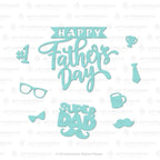 Art Impressions Father's Day Die Set 5927 in color separated