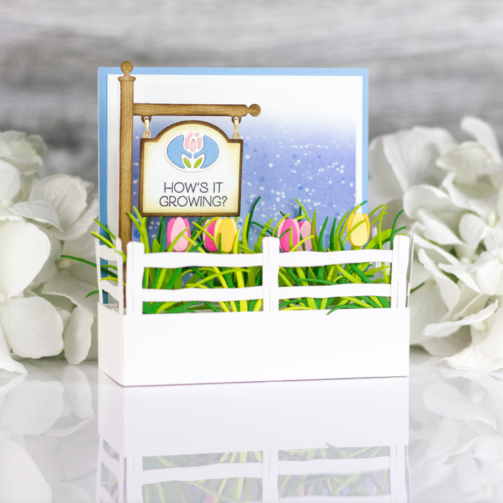 Spellbinders Clear Stamp Set-Floral Reflection Sentiments