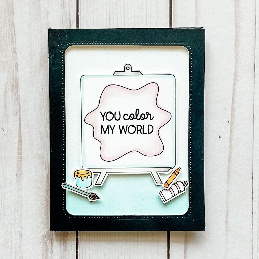 Avery Elle Clear Stamps Work of Art st-24-08 painting