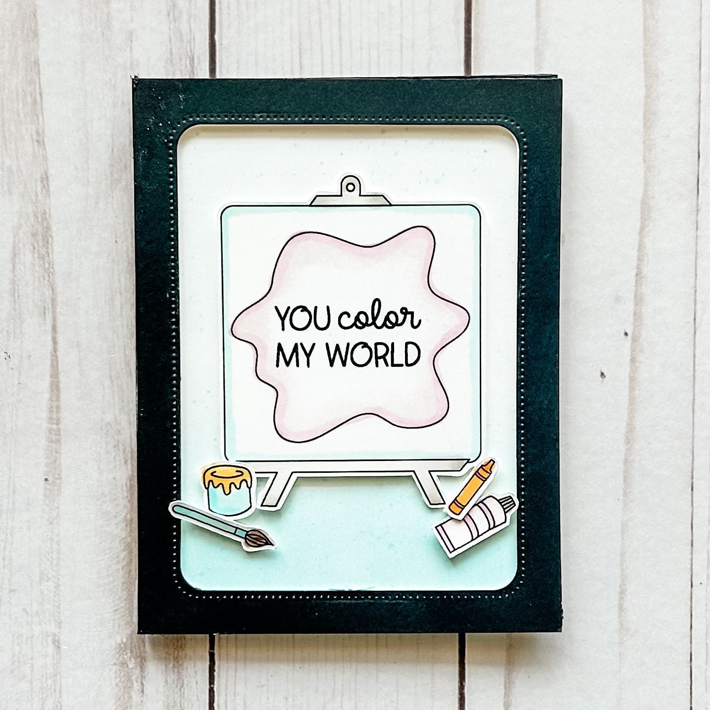 Avery Elle Clear Stamps Work of Art st-24-08 painting
