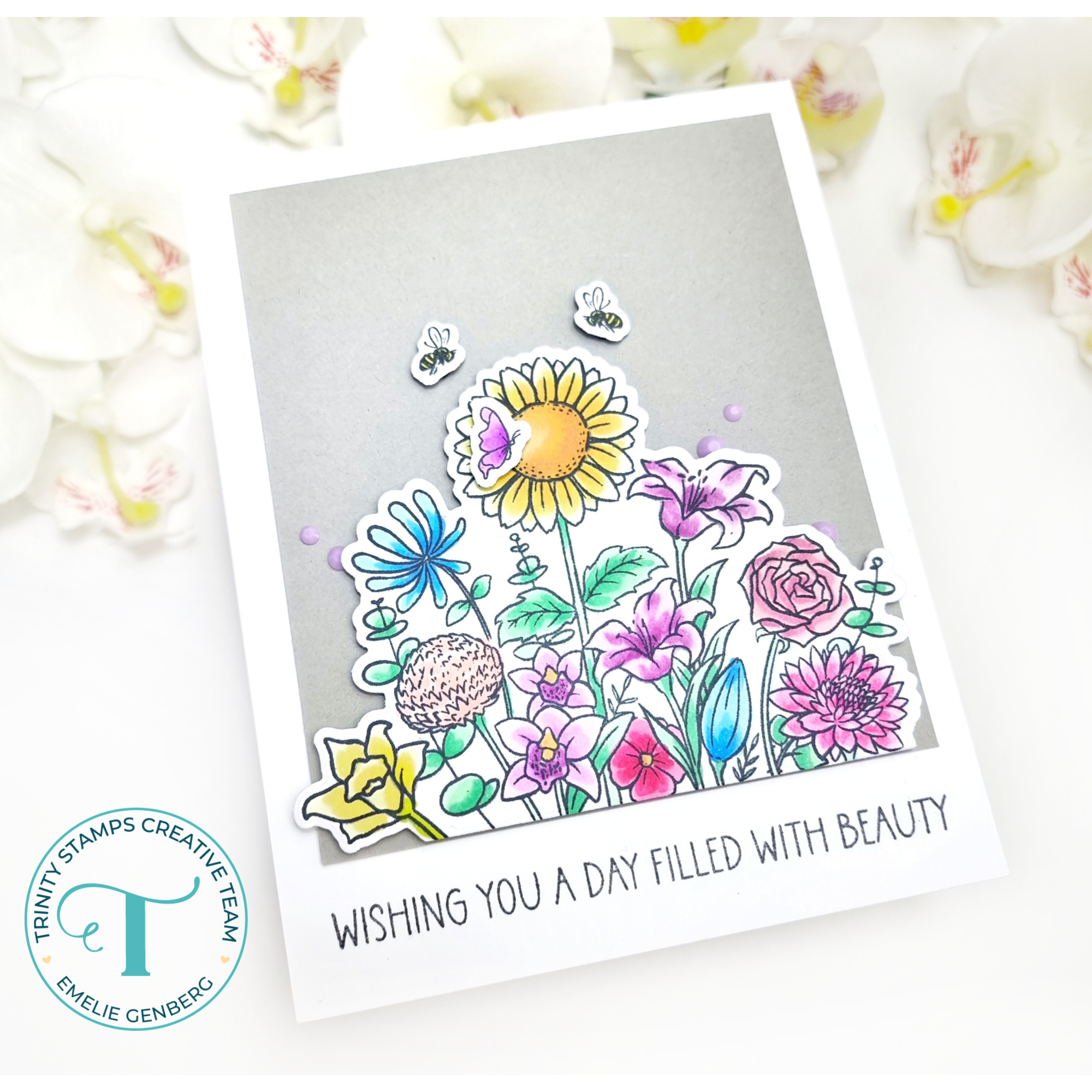 Trinity Stamps Wildflower Garden Die Set tmd-c295 wishing