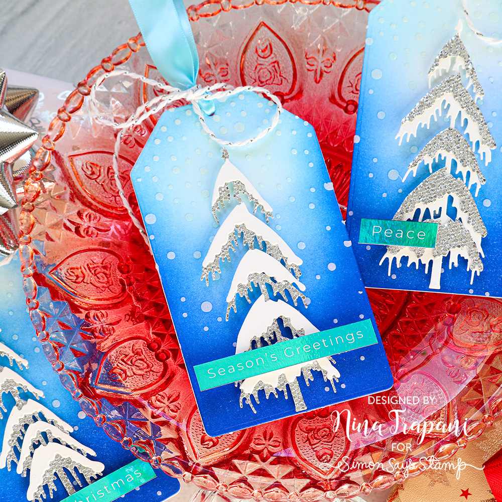 Simon Says Stamp Snow Laden Trees Wafer Dies s881 All The Joy Christmas Tag | color-code:ALT01