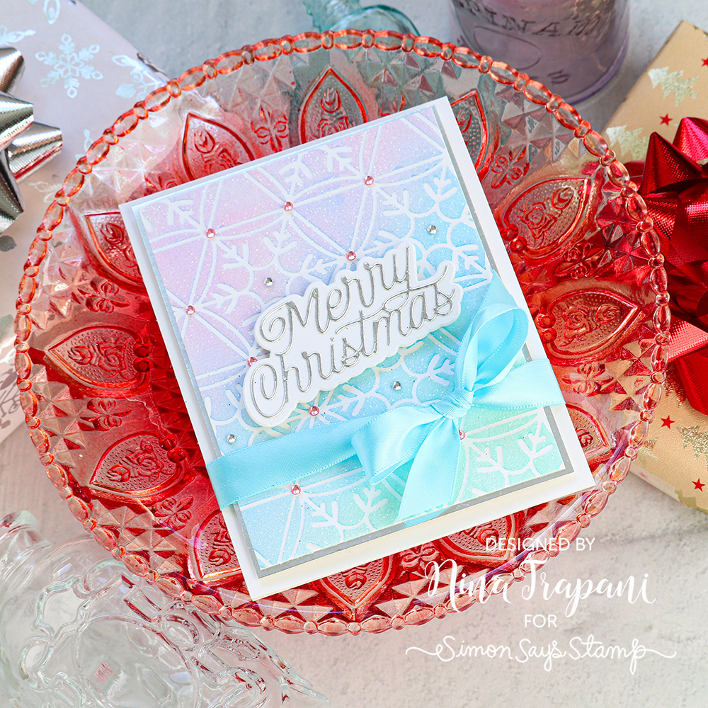 Simon Says Stamp Stencils Snow Pattern ssst221707 All The Joy Christmas Card | color-code:ALT03