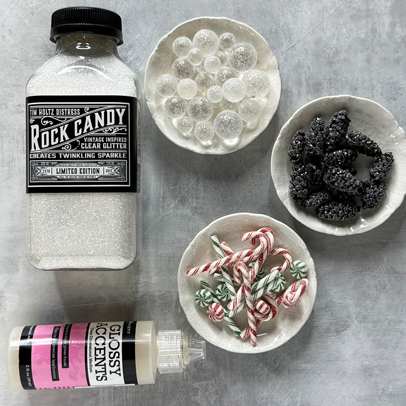 Limited Edition Tim Holtz Distress Large 7.7oz Rock Candy Glitter Ranger tdr85201 Holiday Sparkle Adornments | color-code:ALT11
