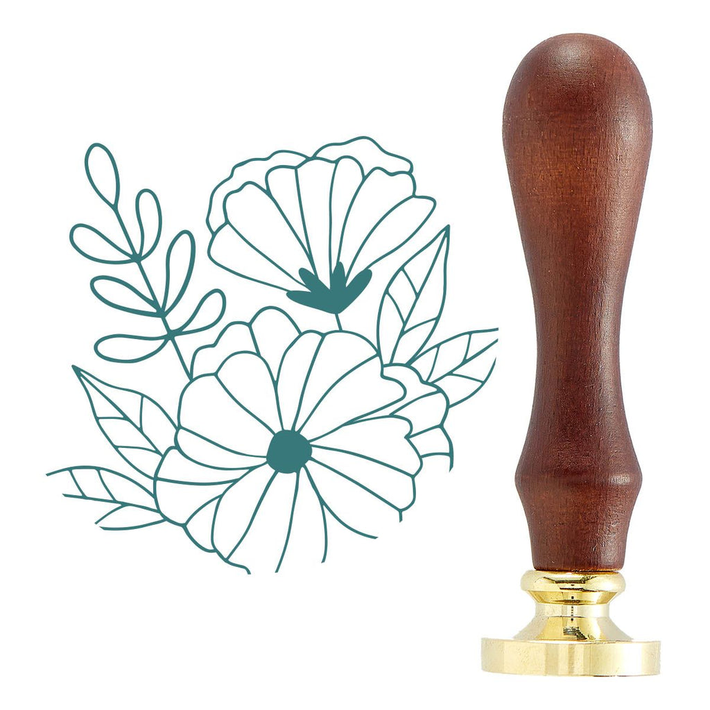 ws-103 Spellbinders Timeless Blooms Wax Seal Stamp 