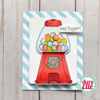 Avery Elle Clear Stamps Have A Ball ST-23-36 gumball machine