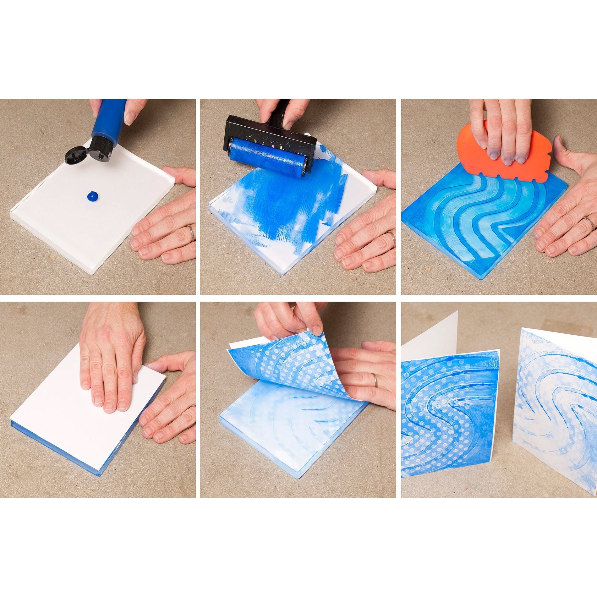 Gelli Arts 5 x 7 Reusable Gel Printing Plate how to