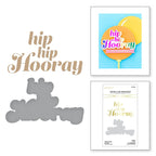 GLP-388 Spellbinders Glimmering Hooray Hot Foil Plate and Die Set Hooray