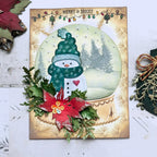 Simon Says Stamp Bundled Snowman Wafer Dies 1527sd Christmas Card