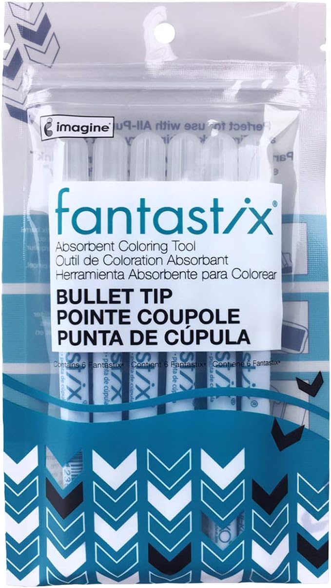 Fantastix Coloring Tool for Wet & Dry Media 6/Pkg Bullet Point