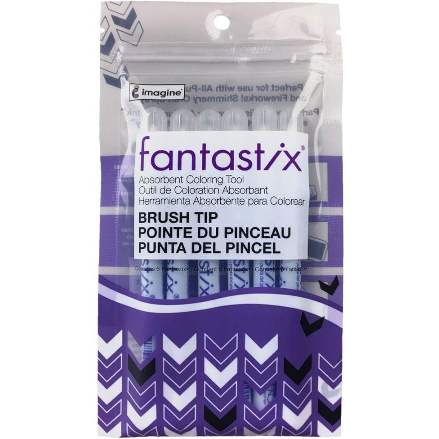 Tsukineko FANTASTIX BRUSH TIP 6 Ink Applicators Coloring Tools 301108