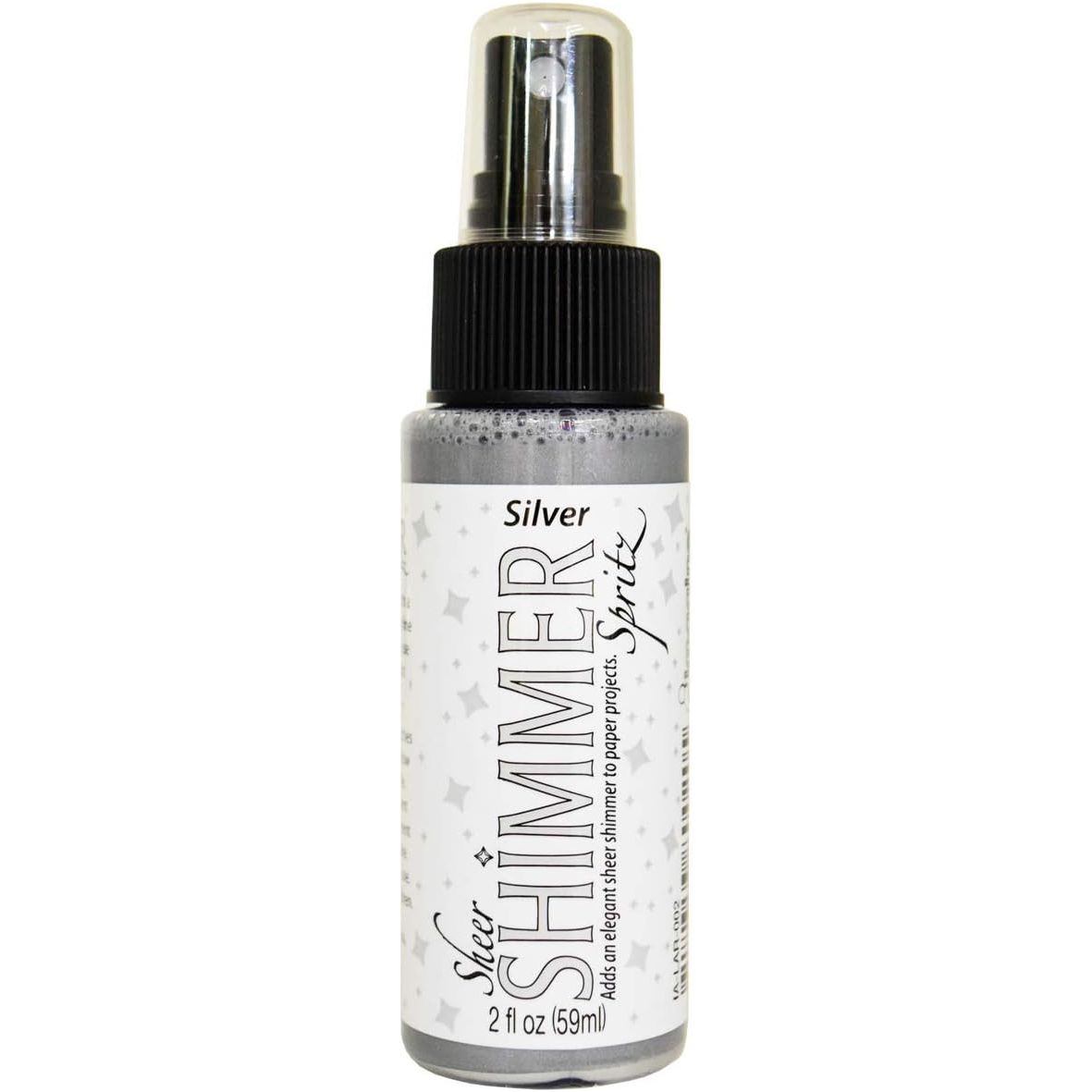 Tsukineko SILVER Sheer Shimmer Spritz Large 2oz IALAR002