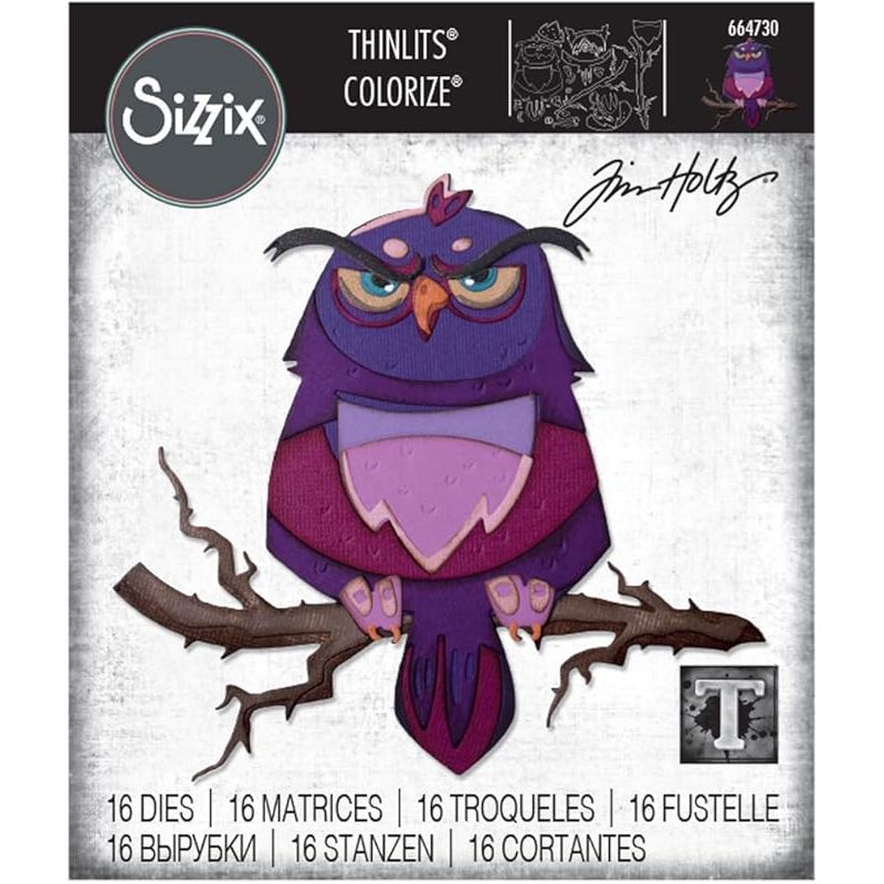 Tim Holtz Sizzix ARTHUR Colorize Thinlits Dies 664730