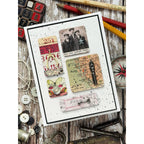 Simon Says Stamp Set of 5 Layering Templates Artful Palette 1124stc Collage Card