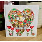 AALL & Create Filigree Washi Tape aalwt63 washi heart card