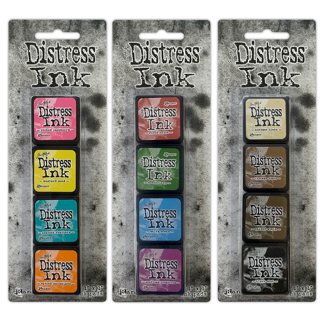 Tim Holtz Mini Distress Ink Pads Sets 1, 2, And 3 Ranger