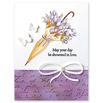 Penny Black Noted Embossing Folder 65-005 love